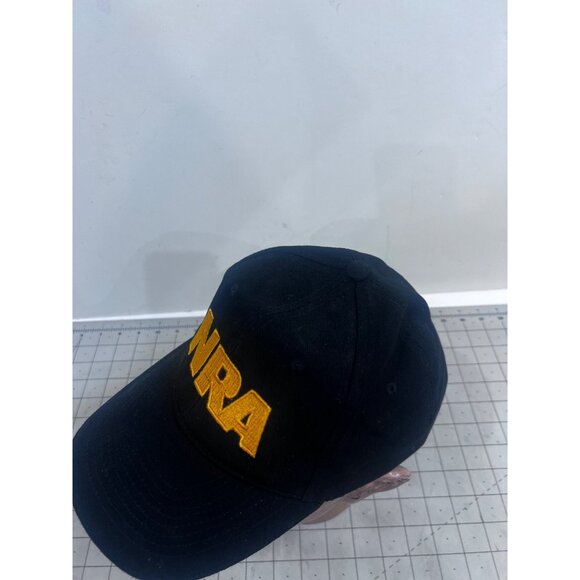 NRA Black Baseball Cap Yellow Embroidered Logo & Adjustable Strap vintage? - Picture 3 of 6